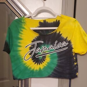 Jamaica Tie-Dye Crop Top